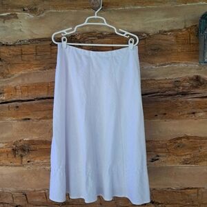 Christopher & Banks White A-Line Skirt